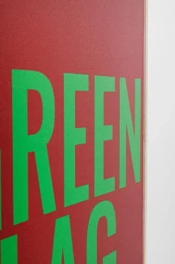 Wandbild 40 x 60 cm Green Flag 56792