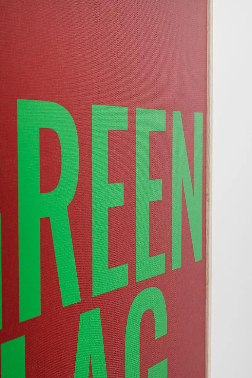 Wandbild 40 x 60 cm Green Flag 56792