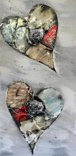 Wandbild 30 x 60 cm Hearts