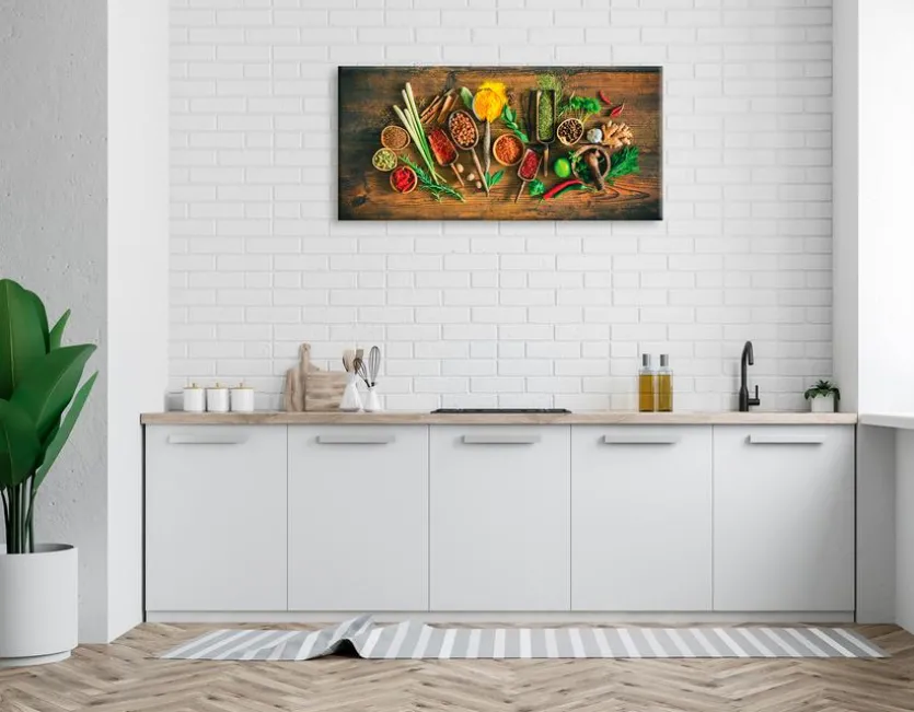 Wandbild 55 x 115 cm Herbs and Spices XIII
