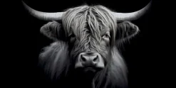 Wandbild 50 x 100 cm Highland Cattle II