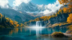 Wandbild 100 x 180 cm Impressive Waterfall I