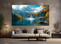 Wandbild 100 x 180 cm Impressive Waterfall I