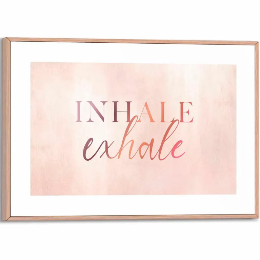 Wandbild 20 x 30 cm Inhale Exhale
