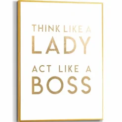 Wandbild 30 x 40 cm Lady Boss
