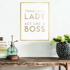 Wandbild 30 x 40 cm Lady Boss