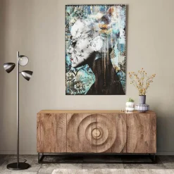 Wandbild 100 x 150 cm Lady Flower