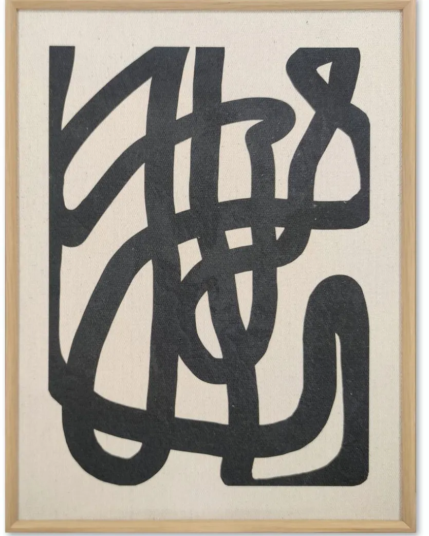 Wandbild 31 x 41 cm Linien