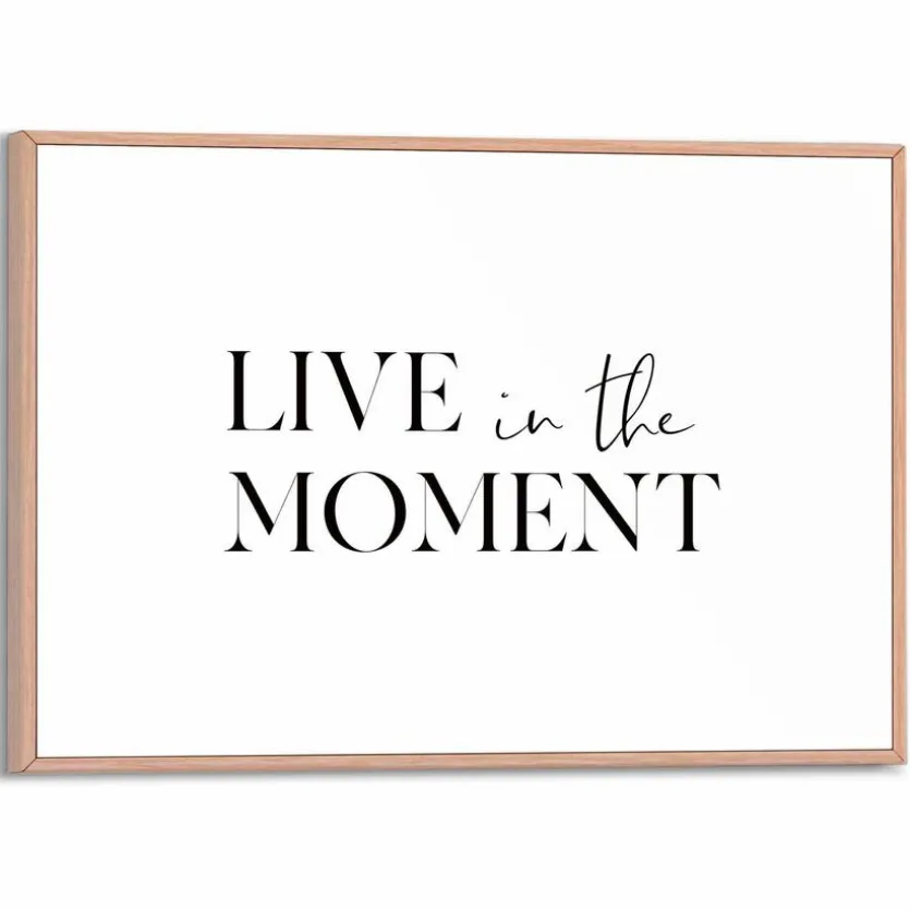 Wandbild 30 x 20 cm Live in the Moment