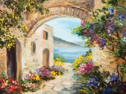Wandbild 30 x 40 cm Mediterranean View II