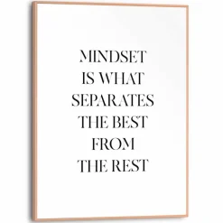 Wandbild 30 x 40 cm Mindset