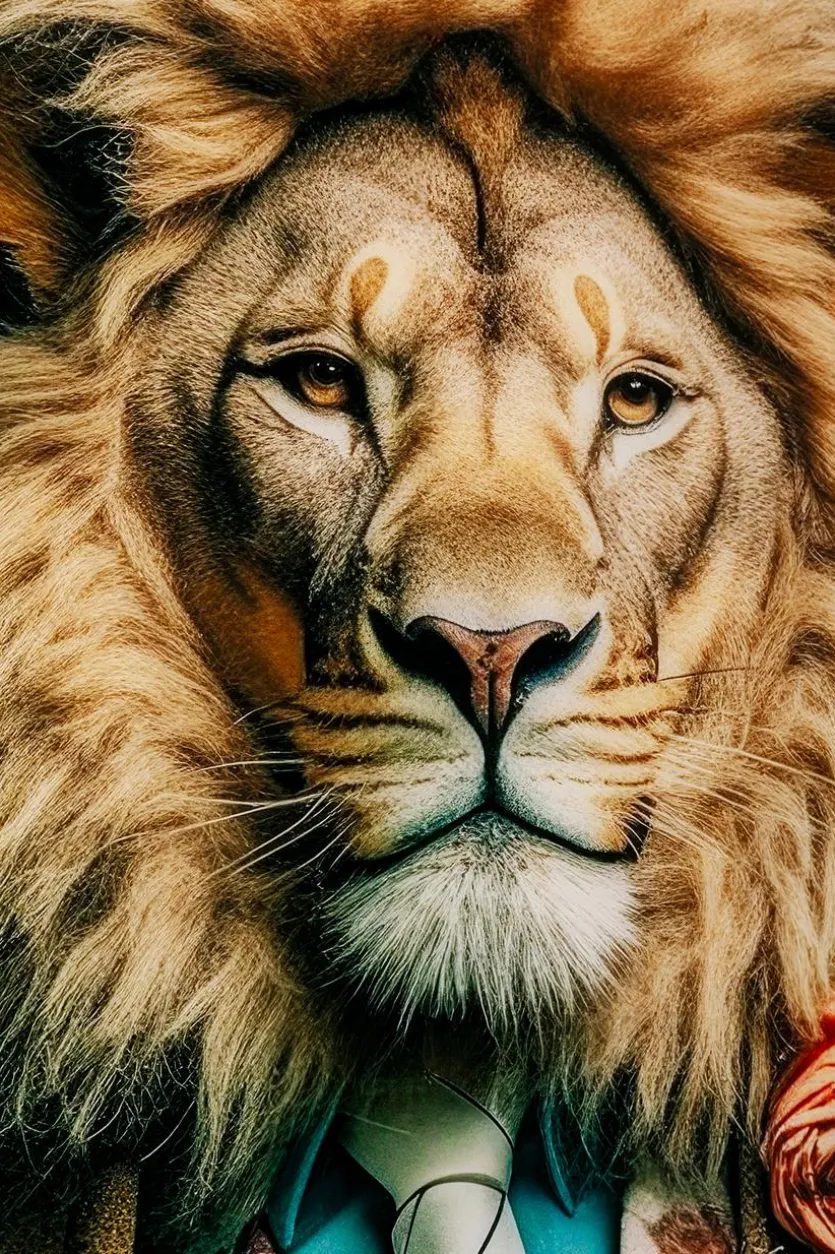 Wandbild 100 x 150 cm Mister Lion