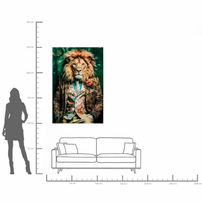 Wandbild 100 x 150 cm Mister Lion