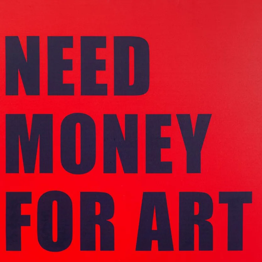 Wandbild 83 x 84 cm Need Money 56789
