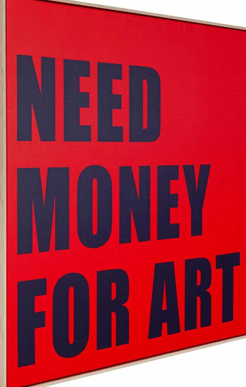 Wandbild 83 x 84 cm Need Money 56789