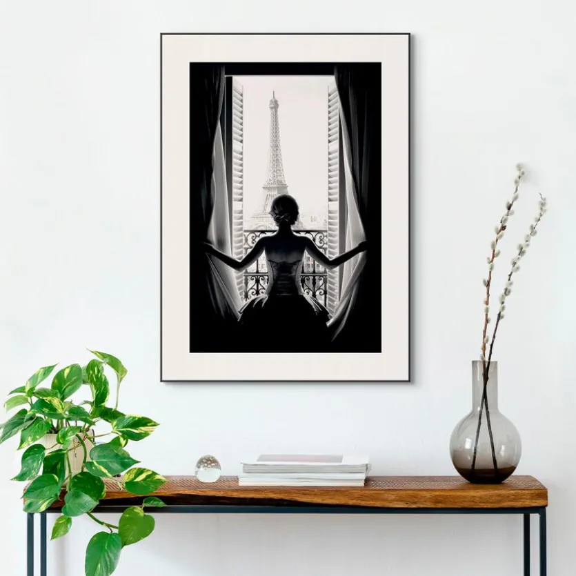 Wandbild 50 x 70 cm Paris Balcony