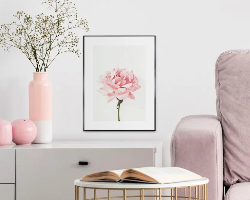 Wandbild 30 x 40 cm Pink Rose