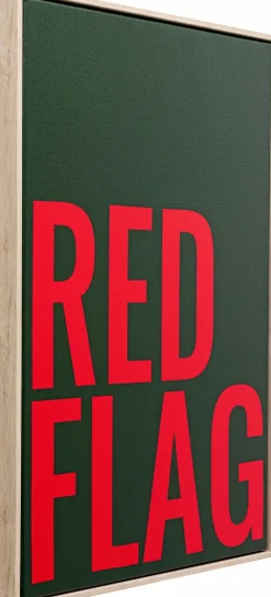 Wandbild 40 x 60 cm Red Flag 56791