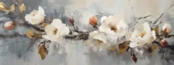 Wandbild 30 x 80 cm Roses On Grey III