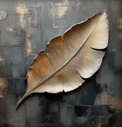 Wandbild 30 x 30 cm Shimmering Leaves III