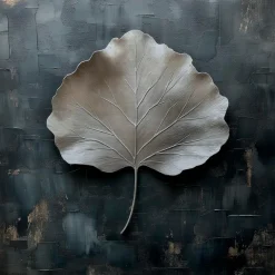 Wandbild 30 x 30 cm Shimmering Leaves V
