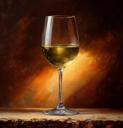 Wandbild 30 x 30 cm Shimmering Wine I