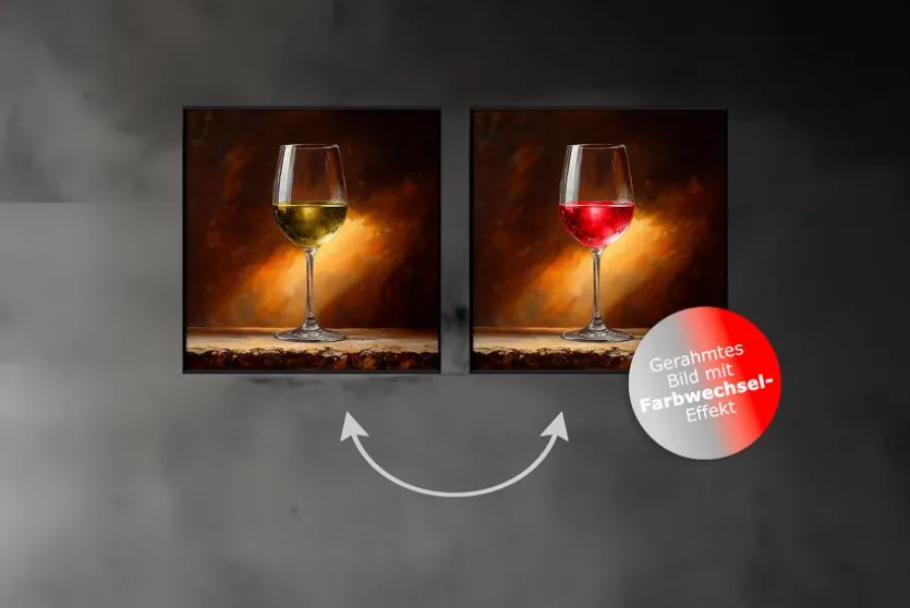 Wandbild 30 x 30 cm Shimmering Wine I