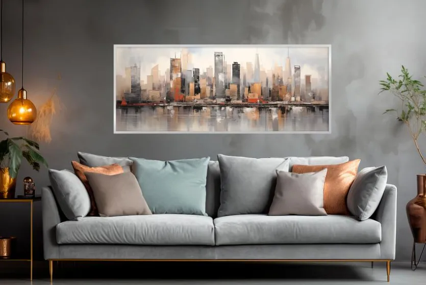 Wandbild 50 x 120 cm Skyline II