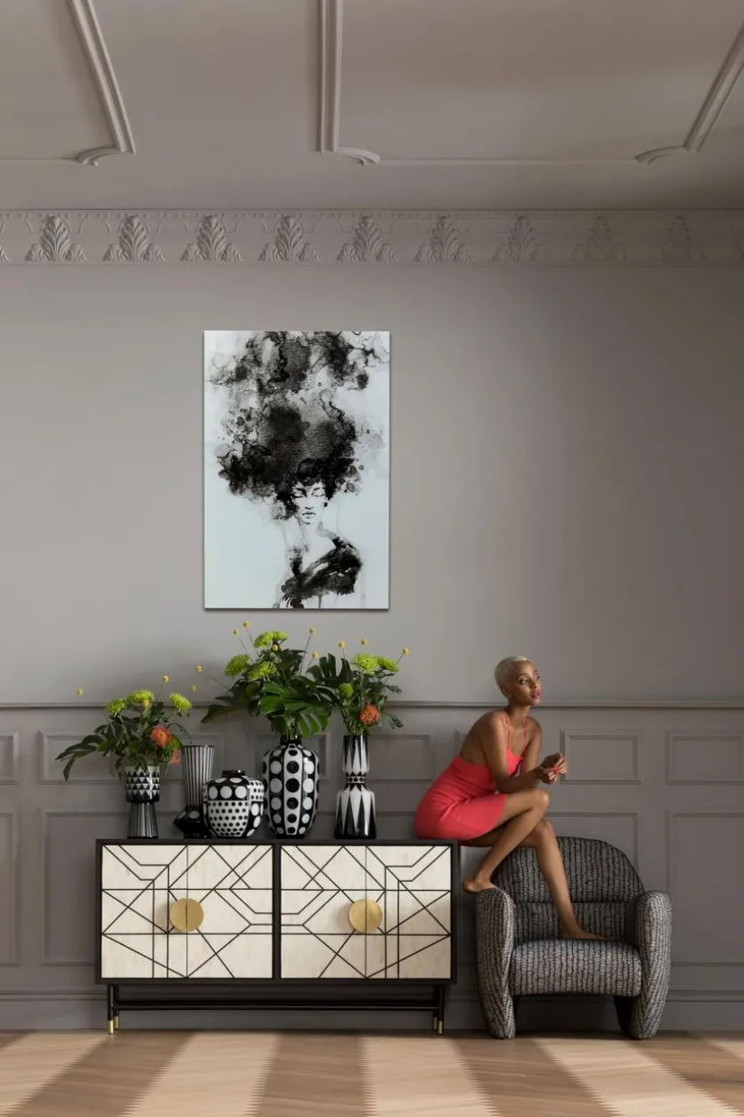 Wandbild 100 x 150 cm Smokey Hai 53816