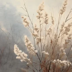 Wandbild 30 x 30 cm Soft Nature On Silver II