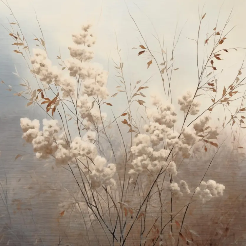 Wandbild 30 x 30 cm Soft Nature On Silver I