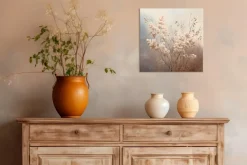 Wandbild 30 x 30 cm Soft Nature On Silver I
