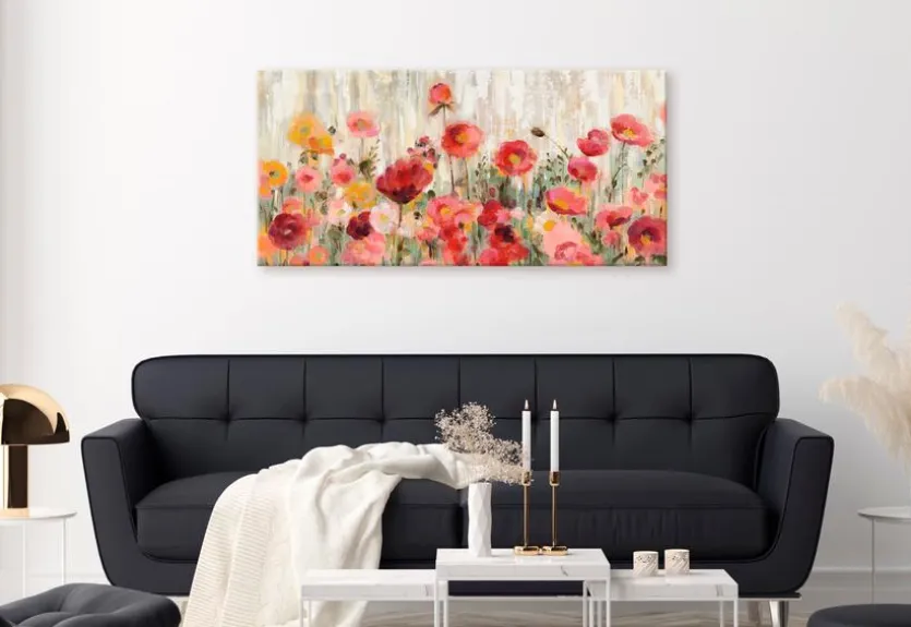 Wandbild 55 x 115 cm Sprinkled Flowers I