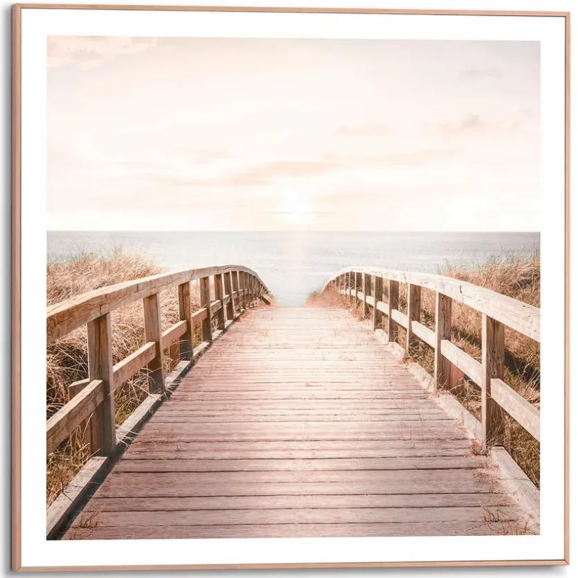 Wandbild 50 x 50 cm Sunny Bridge