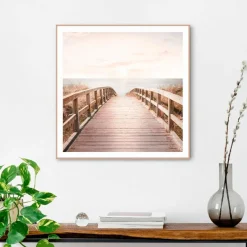 Wandbild 50 x 50 cm Sunny Bridge