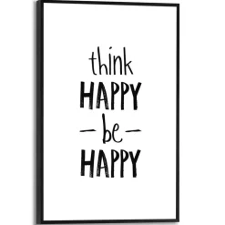 Wandbild 20 x 30 cm Think Happy