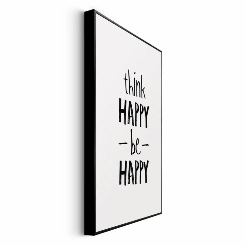 Wandbild 20 x 30 cm Think Happy