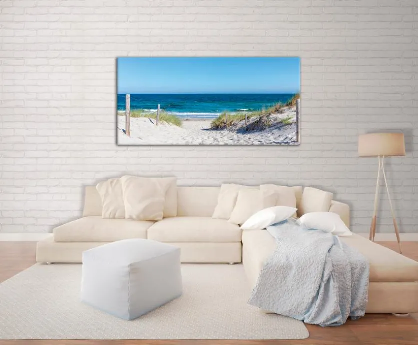 Wandbild 55 x 115 cm Timeout at the beach