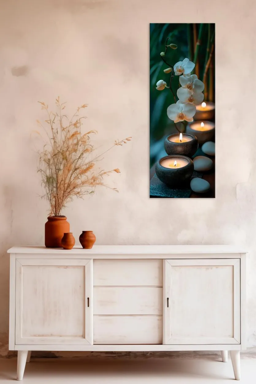 Wandbild 30 x 80 cm Warm Zen VIII