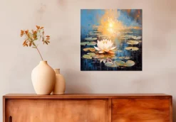 Wandbild 55 x 55 cm Water Lilies II
