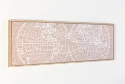 Wandbild 120 x 40 cm Weltkarte I