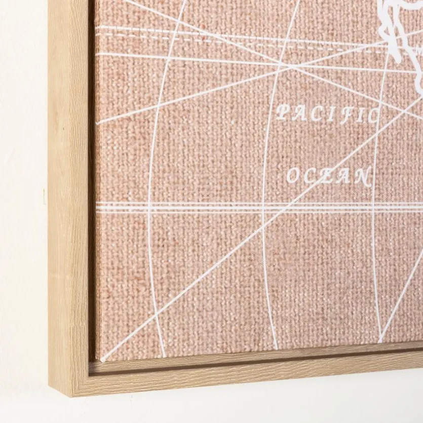 Wandbild 120 x 40 cm Weltkarte II