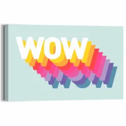 Wandbild 20 x 30 cm Wow