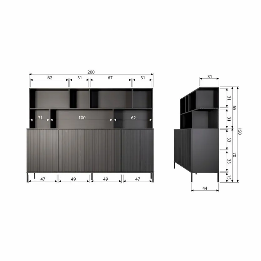 Wandschrank New Gravure