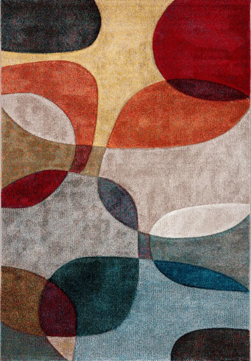 Webteppich Curves 133 x 190 cm
