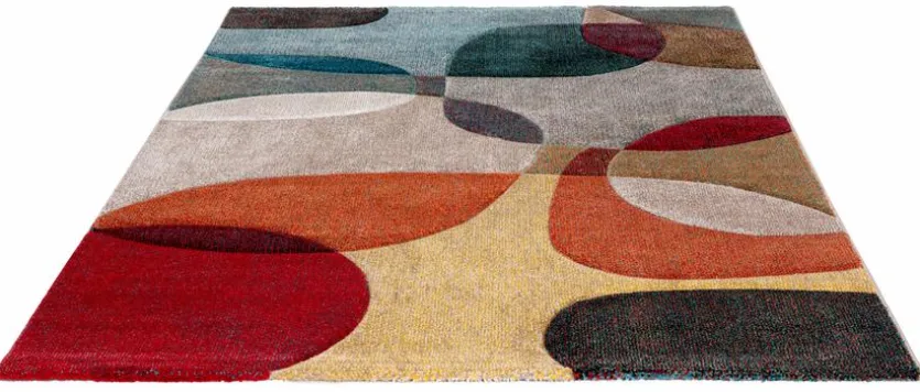 Webteppich Curves 133 x 190 cm
