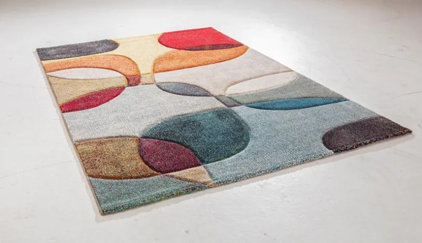Webteppich Curves 133 x 190 cm