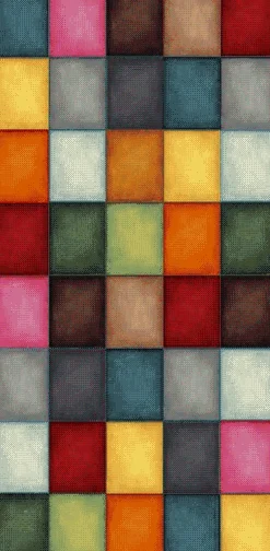 Webteppich Karo Art 80 x 150 cm