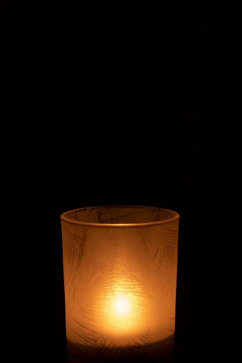 Windlicht Blätter