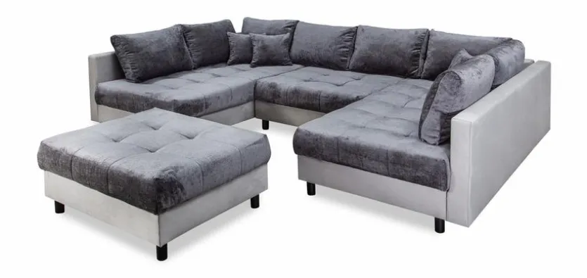 Wohnlandschaft mit Hocker Antonia